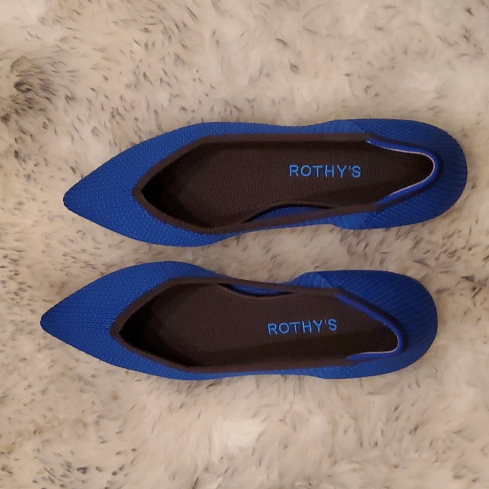 Blue Pointed Toe Rothys
